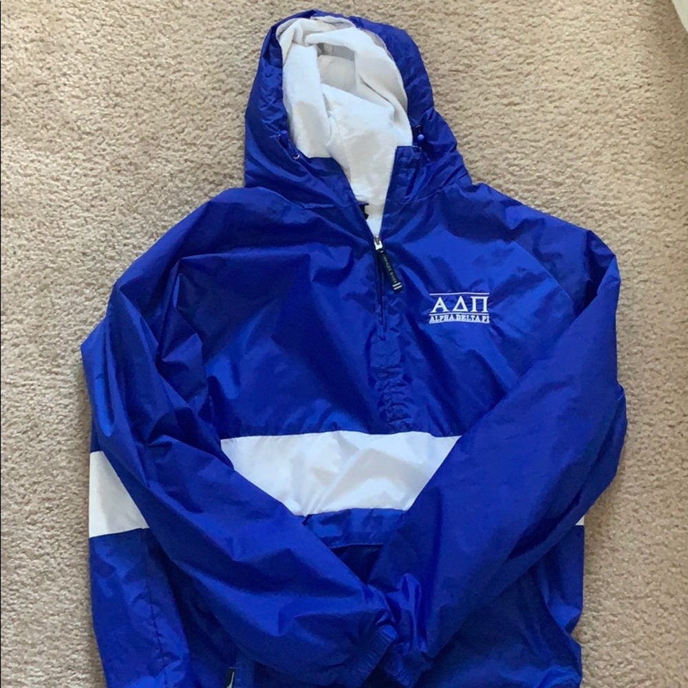 Alpha Delta Pi Blue XL Windbreaker